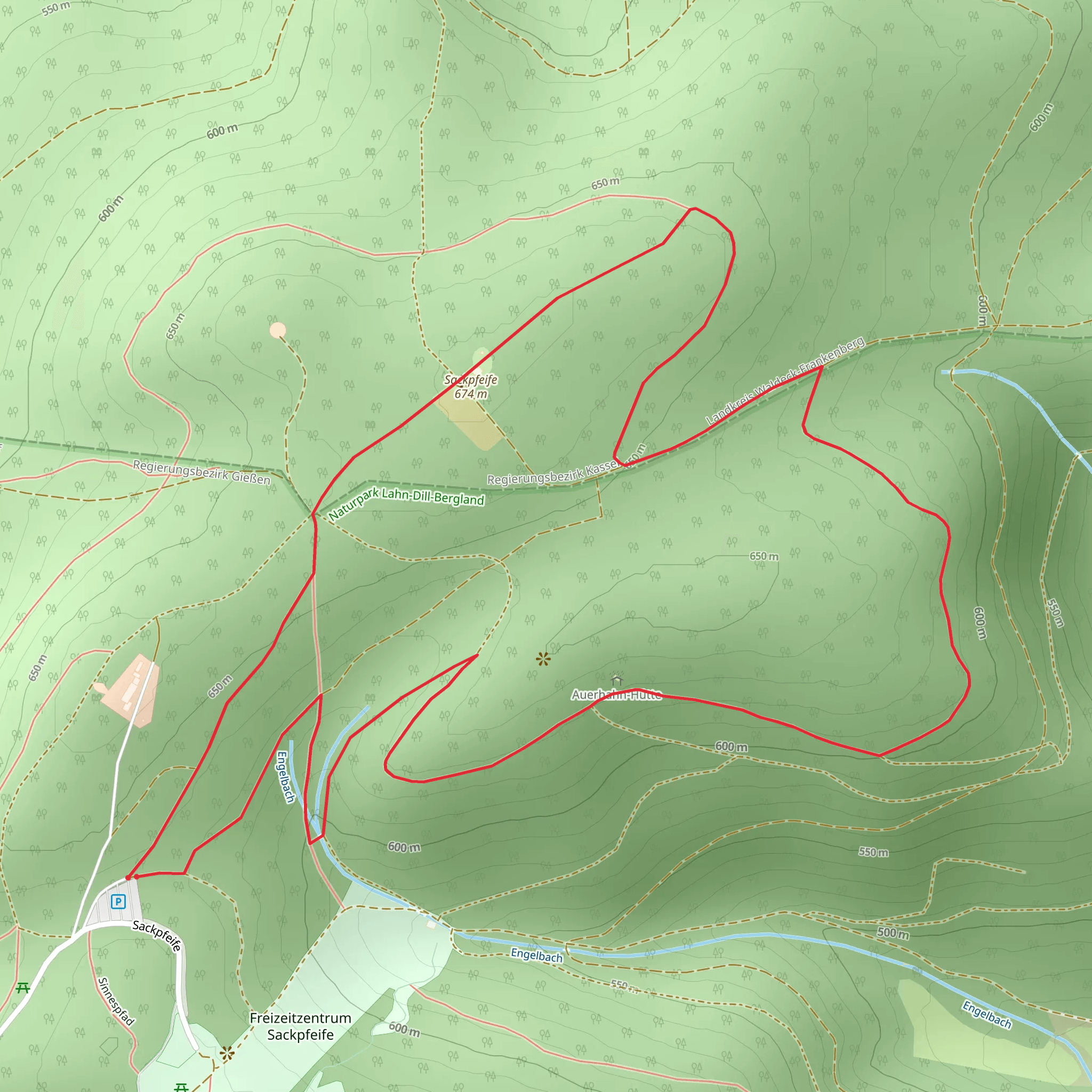 Sackpfeife Loop mobile static map