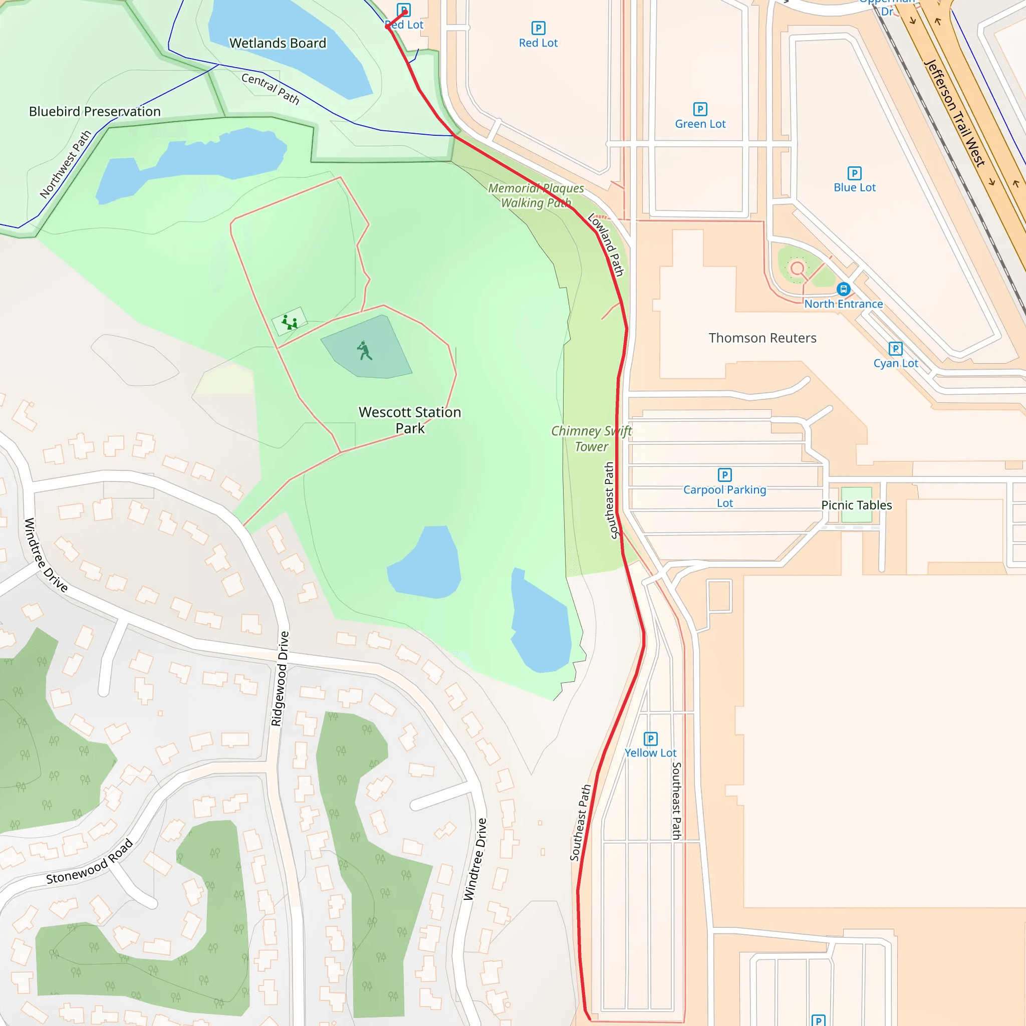 Lowland Path mobile static map