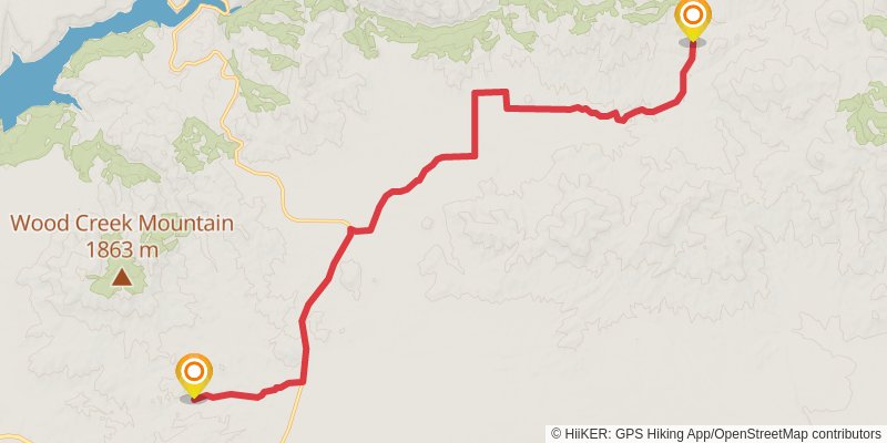 Idaho Centennial Trail stage 11 Map