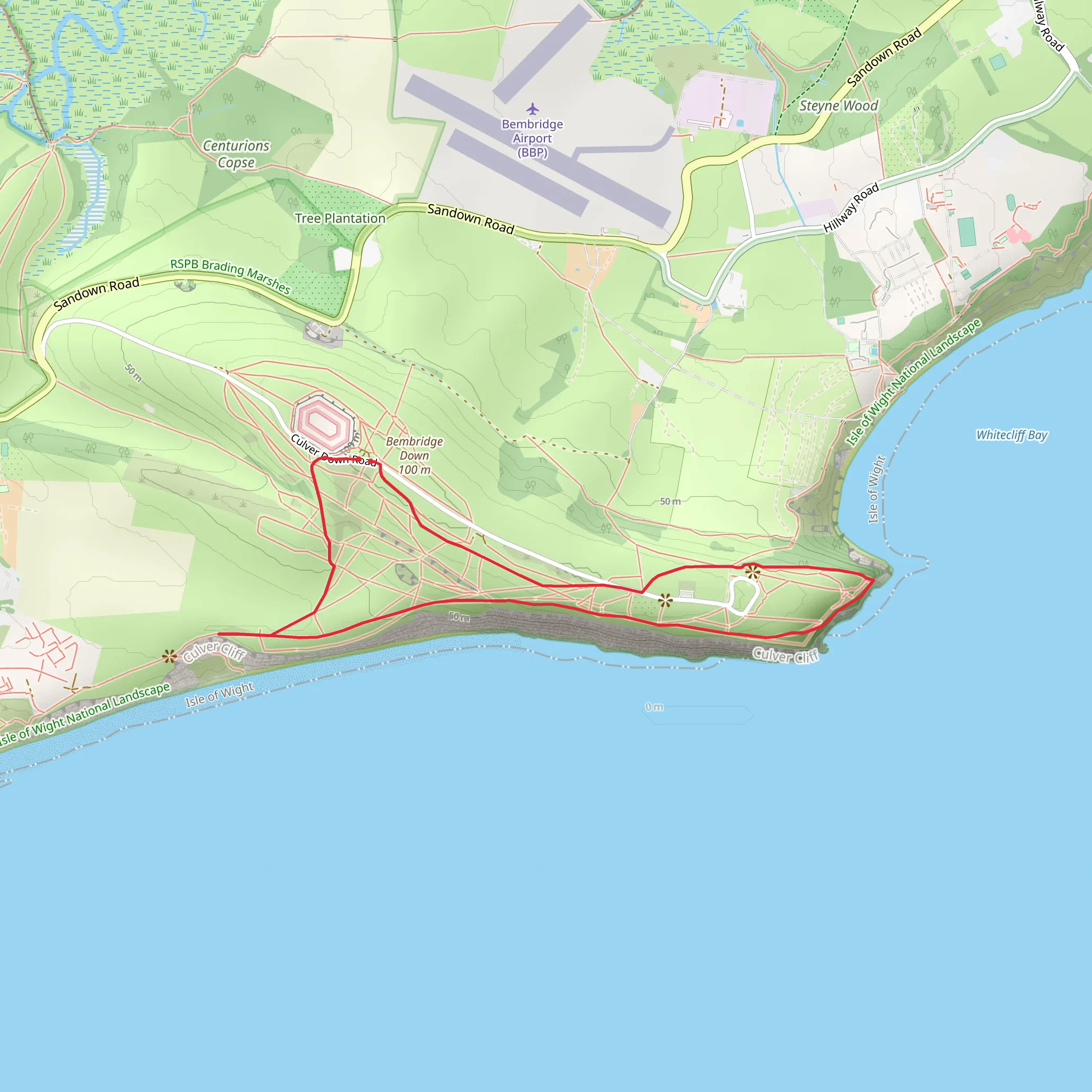 Circumnavigate Culver Trail mobile static map