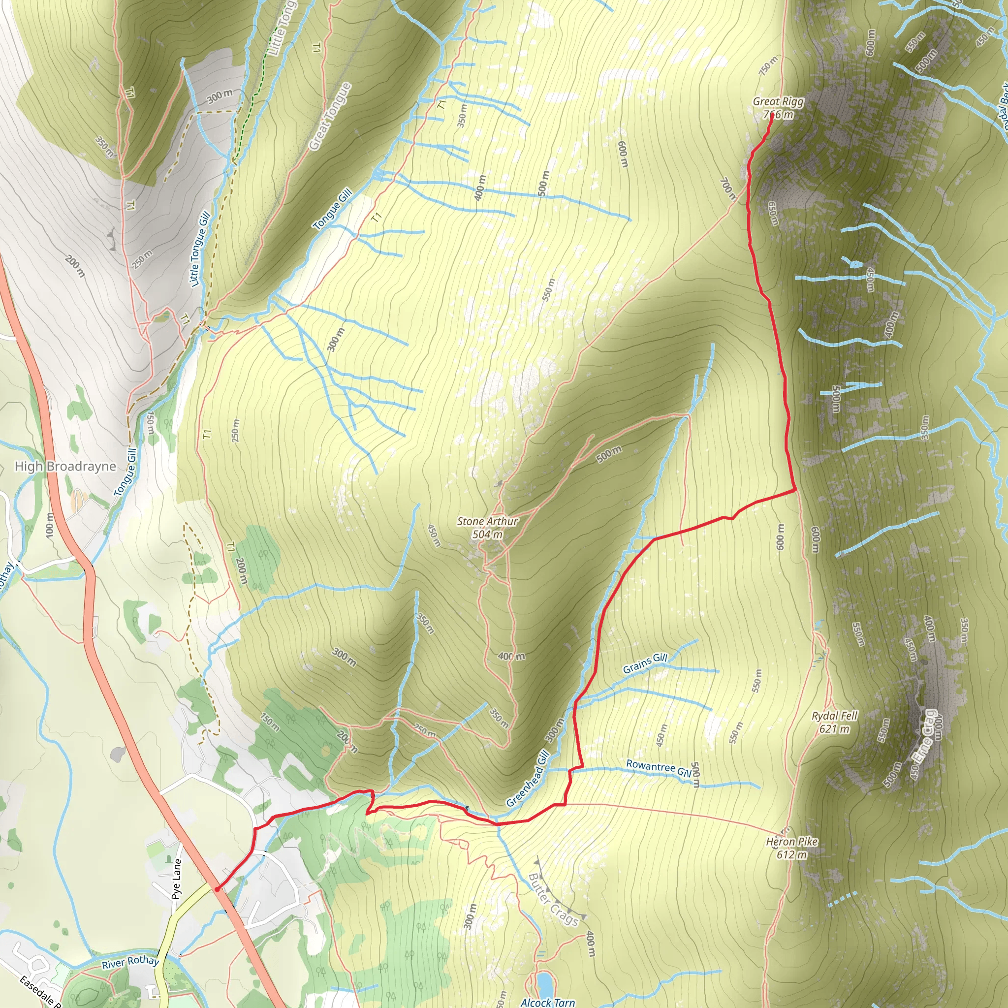 Great Rigg mobile static map