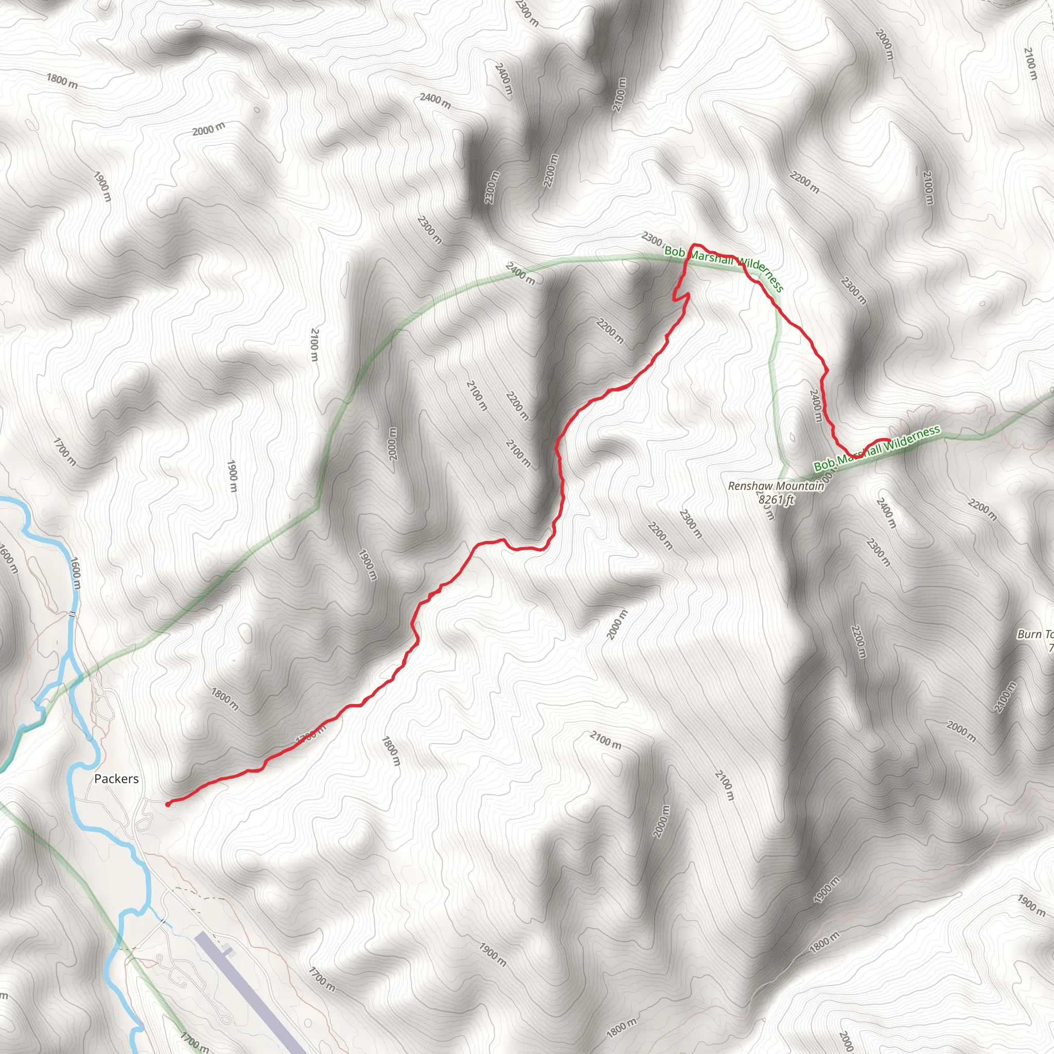 Benchmark Creek Walk mobile static map