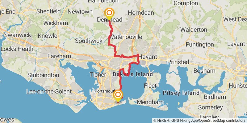 Hampshire Loop stage 3 Map