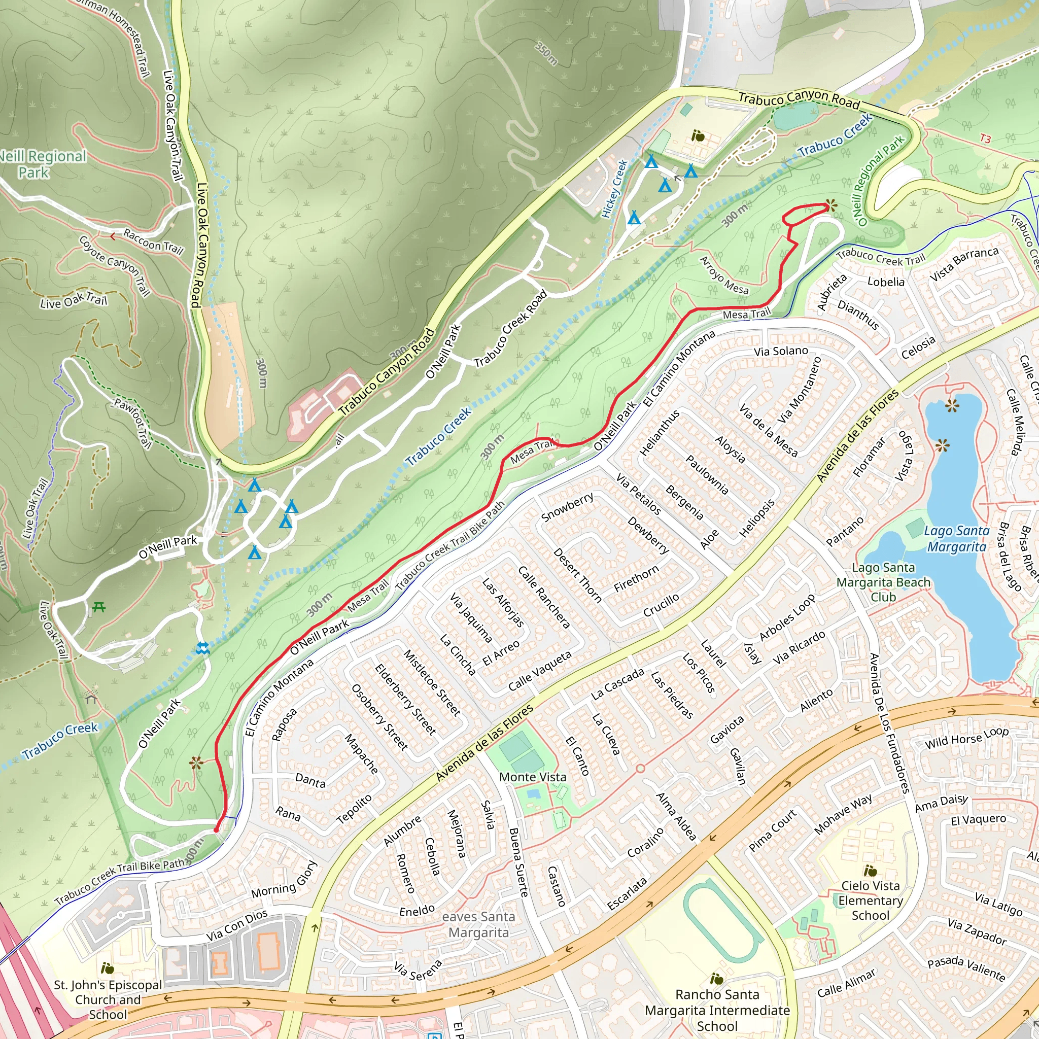 Mesa Trail mobile static map