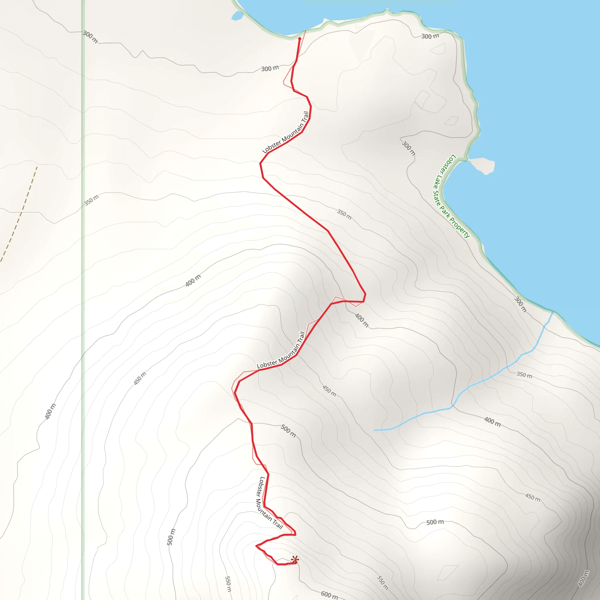 Lobster Mountain Trail mobile static map