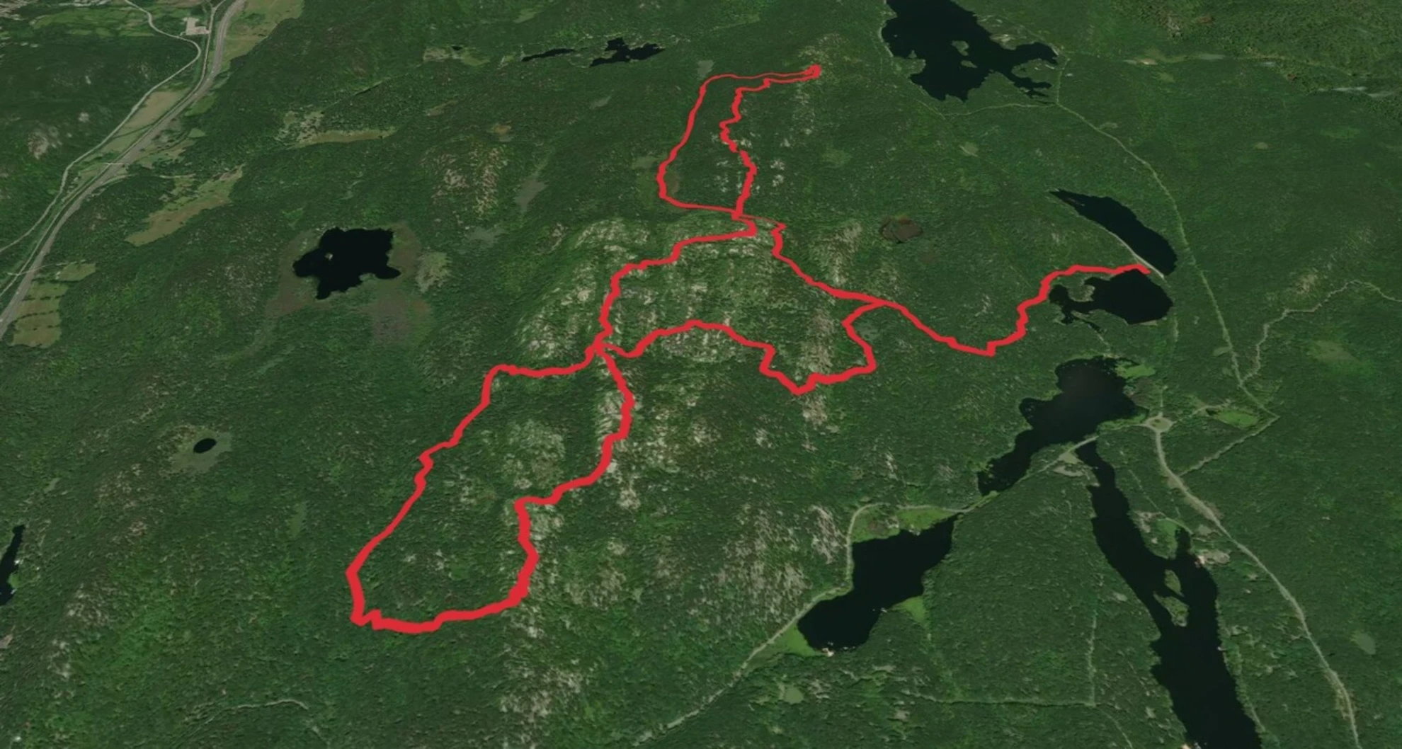 An image depicting the trail Black Rock - Hogencamp Mountain Loop and its surrounding area.
