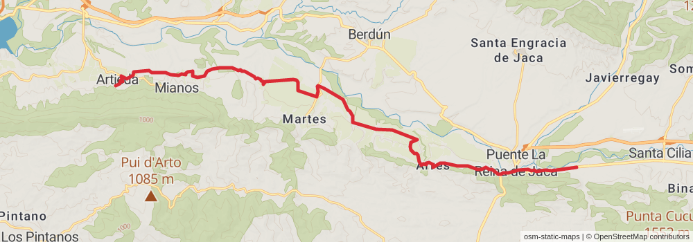 GR 65-3 - Santiago's Road - Aragon stage 4 Map