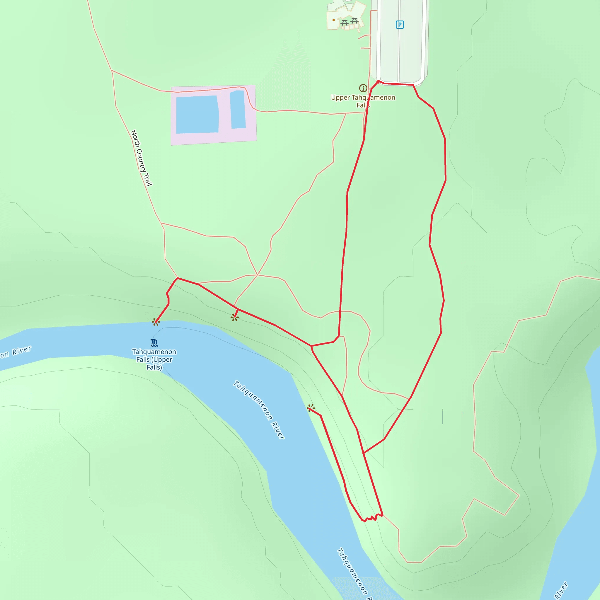 Tahquamenon River Loop mobile static map