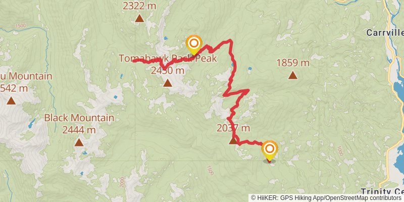 Lion Lake, Foster Lake and Convey Lake via Deer Flat Trail stage 4 Map