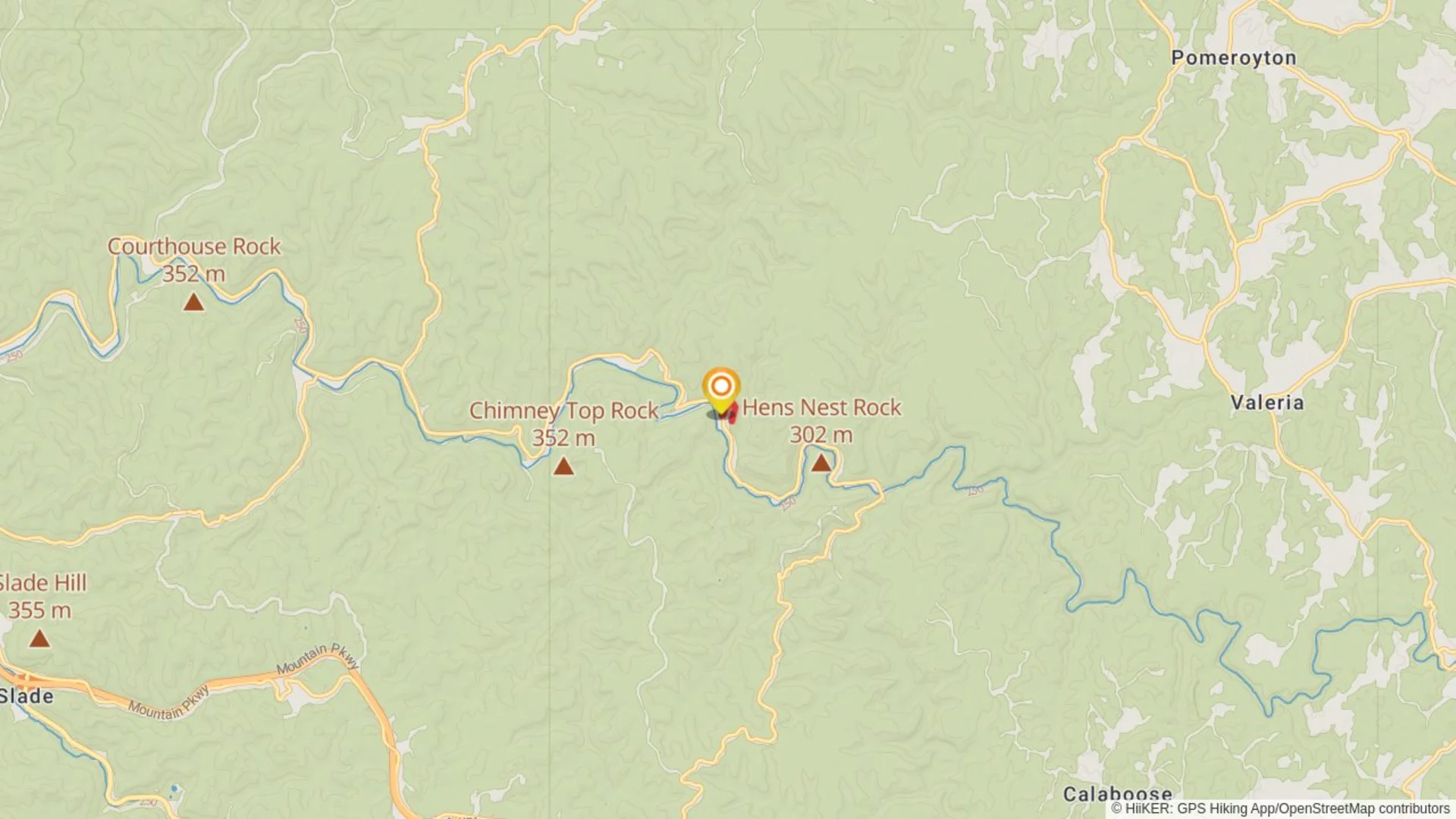 An image depicting the trail Tower Rock Trail and its surrounding area.