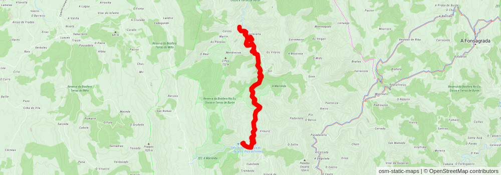 PR G 145 Ruta da Marronda - Alto Eo stage 2 Map