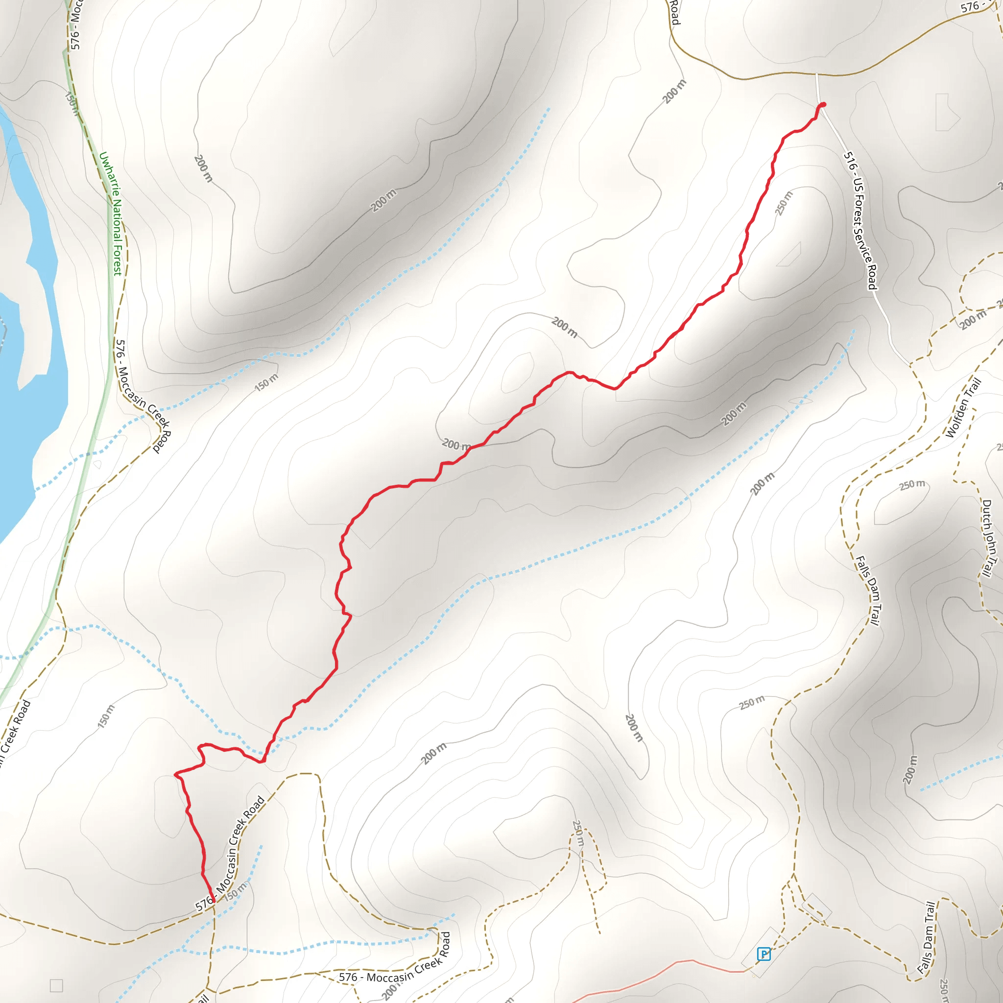 Robbins Trail mobile static map