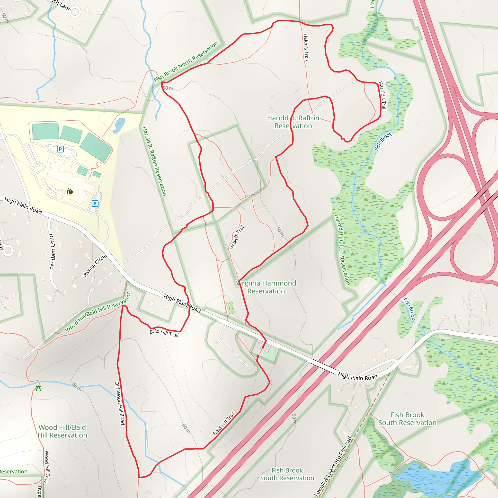 High Plain Reservation - Wood Hill Road mobile static map