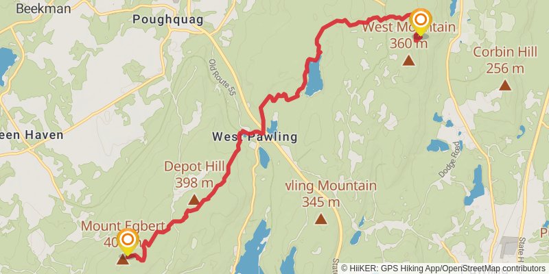 Appalachian Trail stage 142 Map