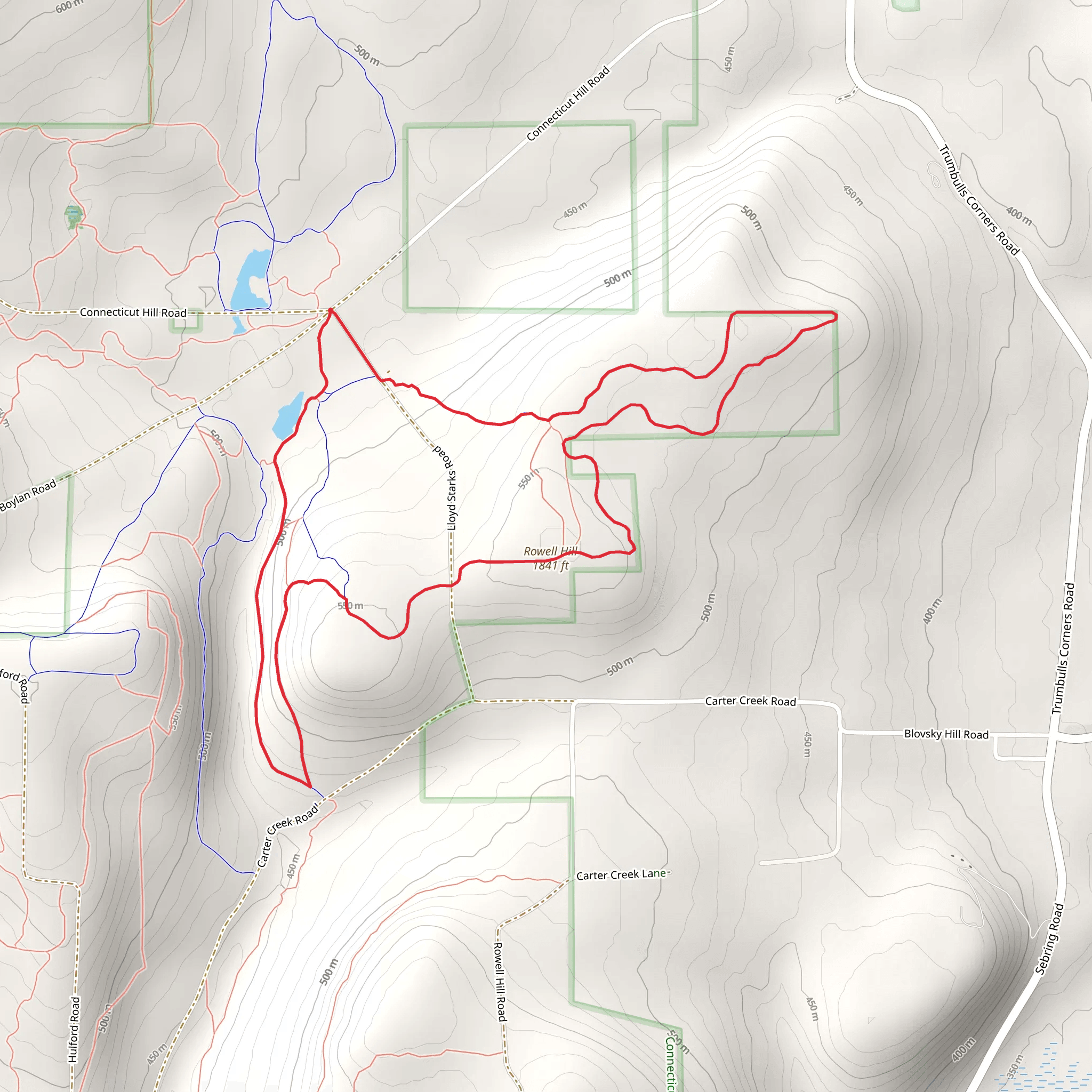 Rowell Hill Loop mobile static map