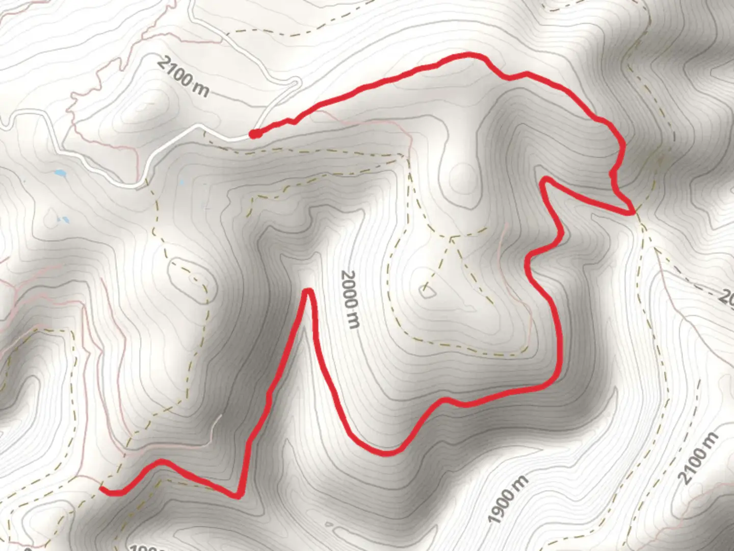 An image depicting the trail Hunters Gulch Connection Trail and its surrounding area.