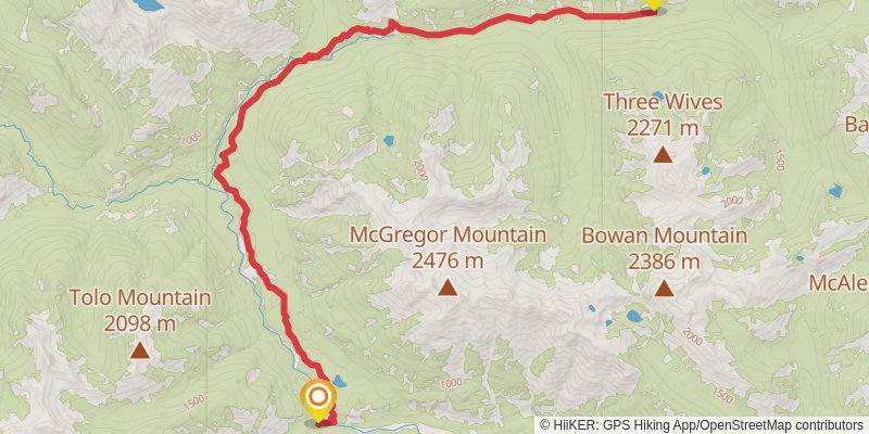 Ultra Pedestrian North Loop stage 201 Map