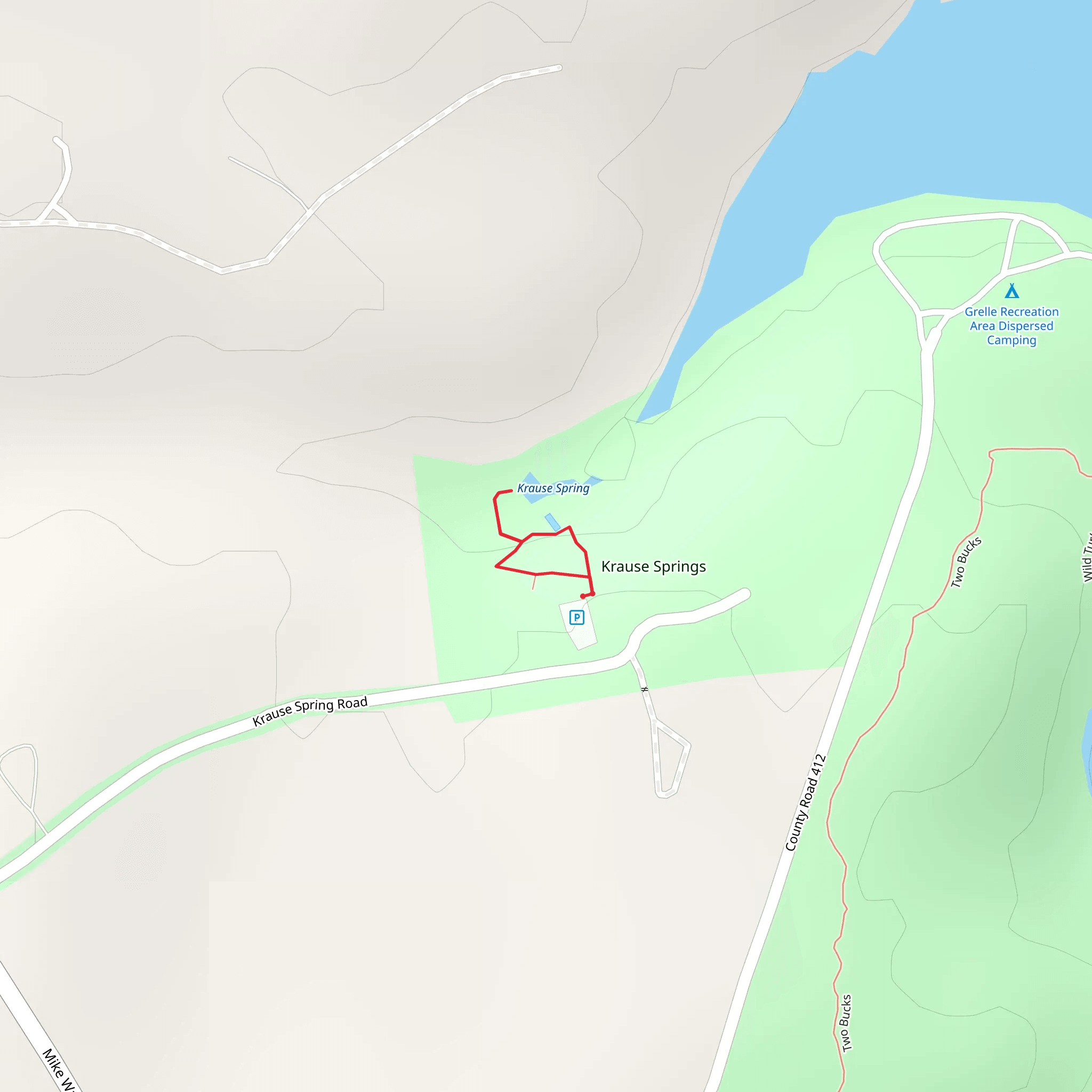 Krause Spring Walk mobile static map