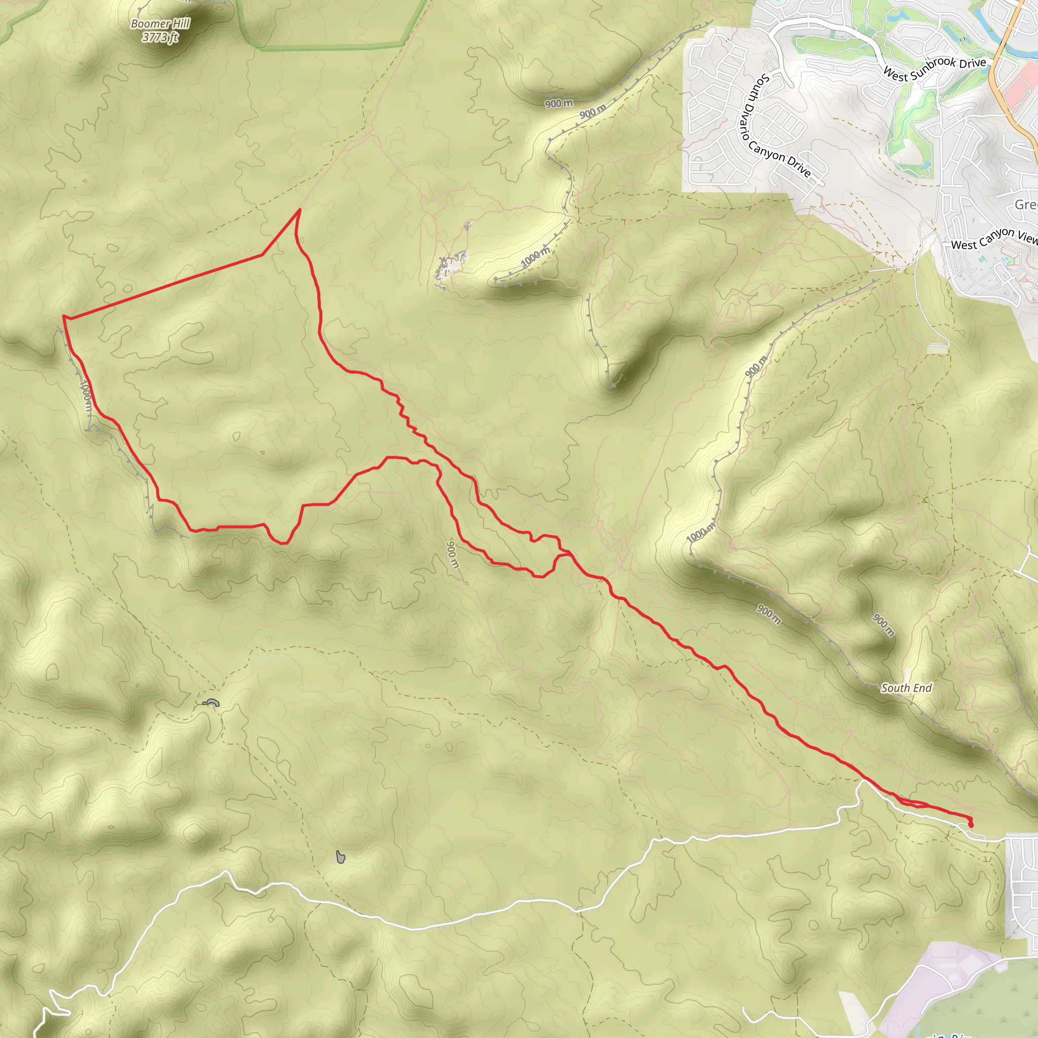 Snake Pit Trail and Stucki Springs Trail mobile static map