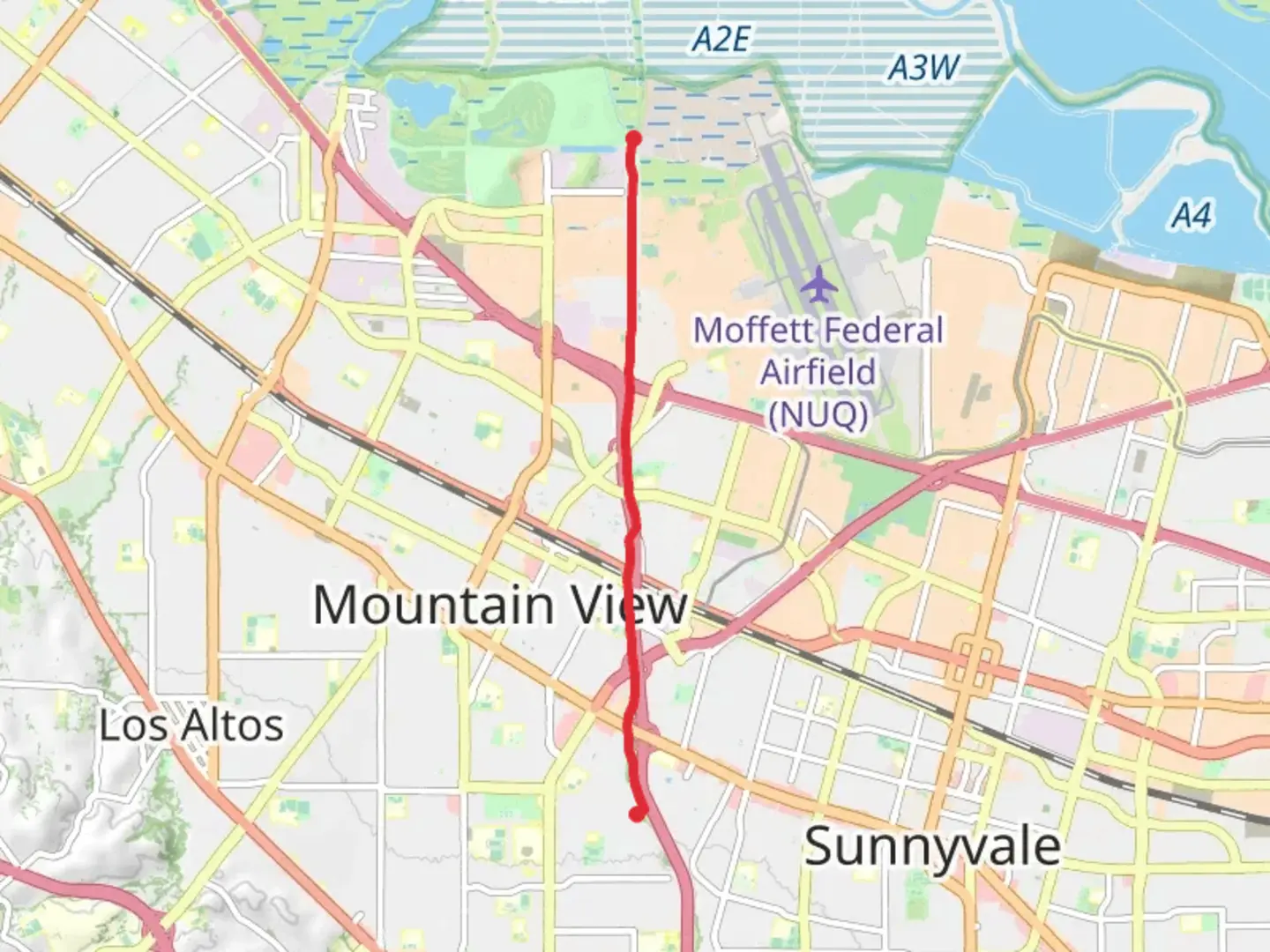 An image depicting the trail Stevens Creek Trail and its surrounding area.