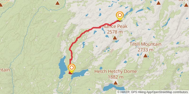 Cherry Lake and Huckleberry Lake via Huckleberry Trail stage 3 Map