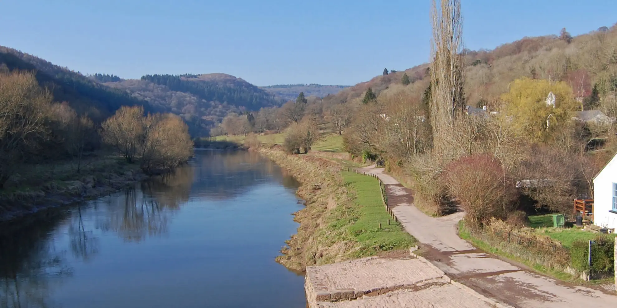 An image depicting the trail The Wye Valley from Brockweir and its surrounding area.