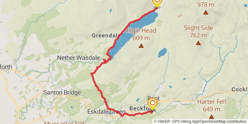 Lake District Loop Walk stage 6 Map