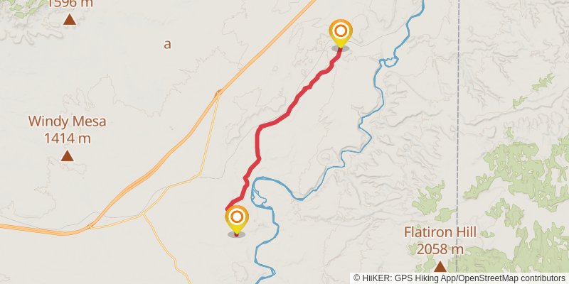 American Discovery Trail North Route stage 267 Map