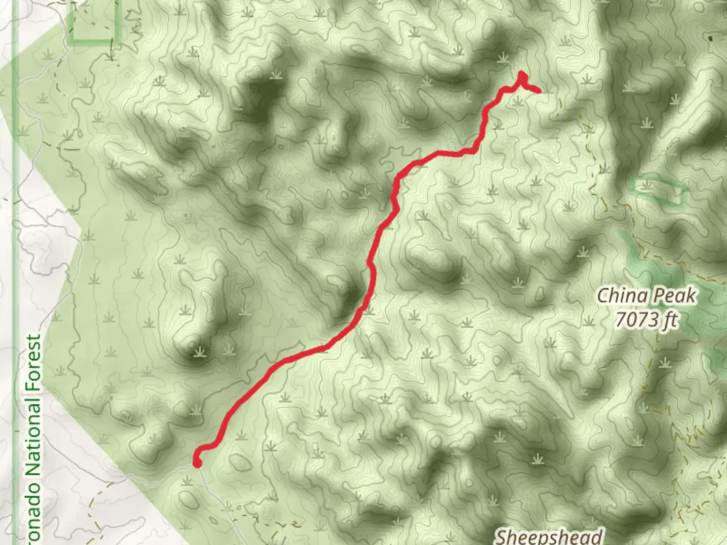 An image depicting the trail Slavin Gulch Trail and its surrounding area.