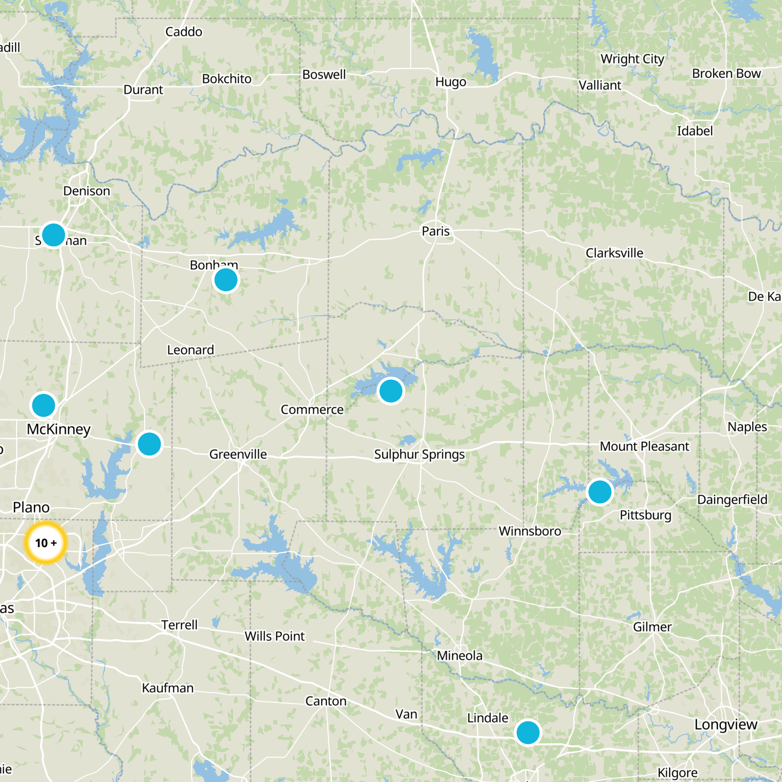 Hopkins County Static Map