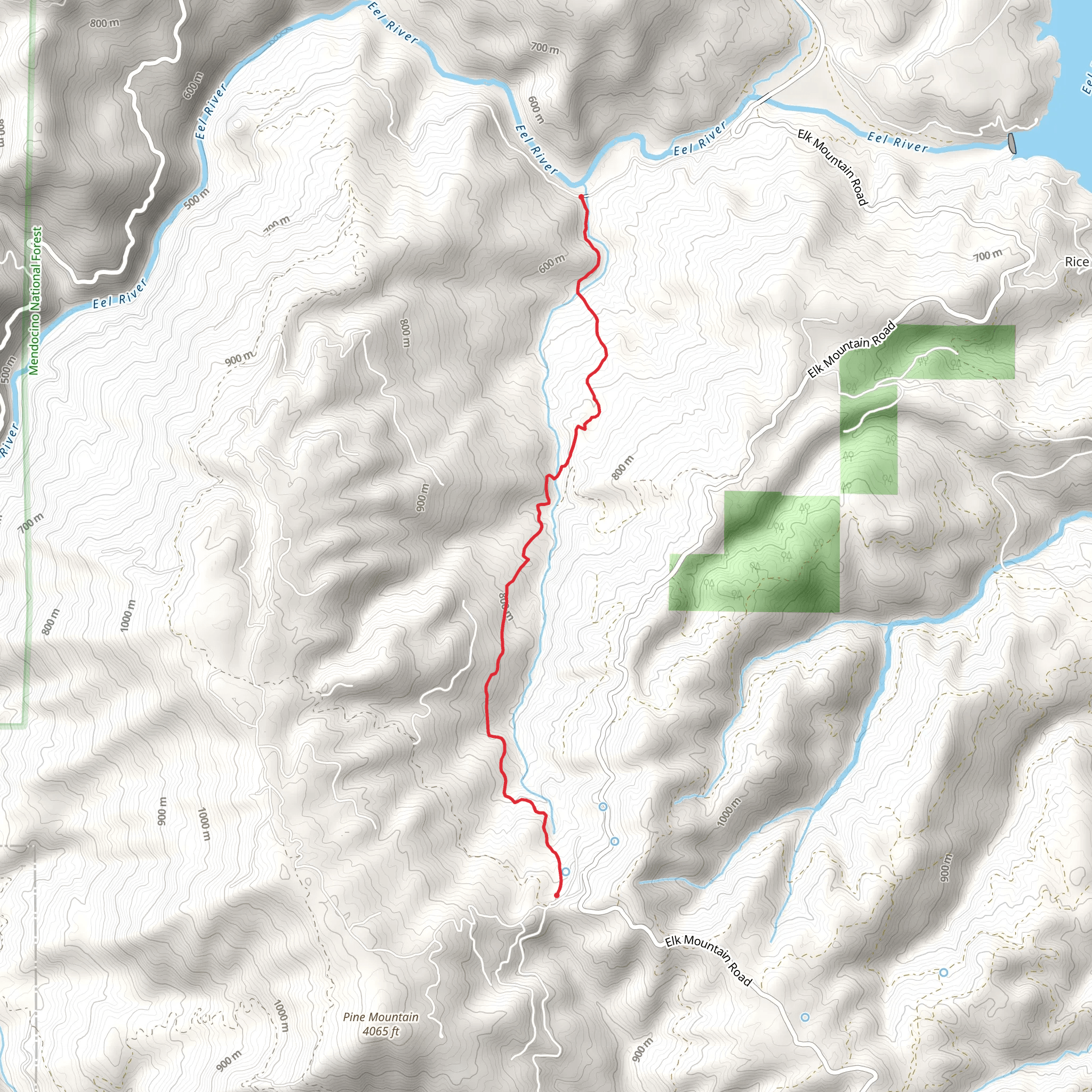 Benmore Trail mobile static map