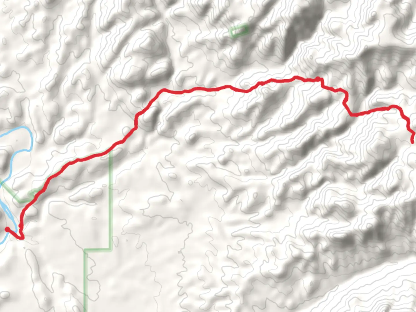 An image depicting the trail Dutchman Grave Trail via Willow Springs Trail and its surrounding area.