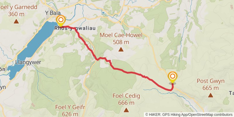 Hope House Way stage 22 Map