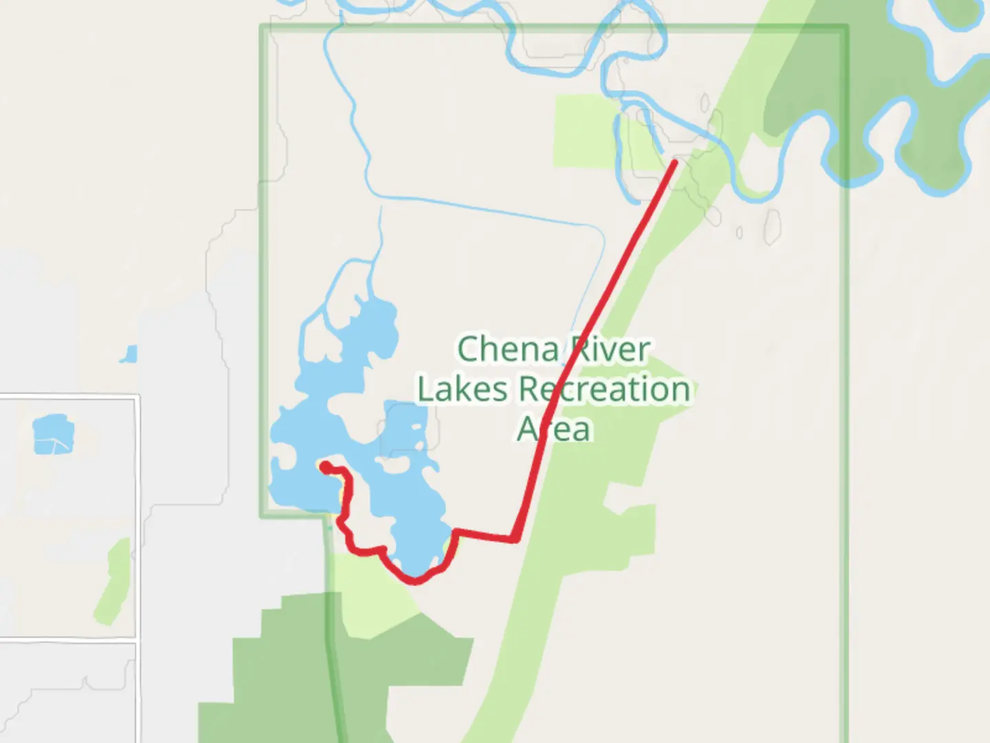 An image depicting the trail Chena River Lakes Recreation Area Walk and its surrounding area.