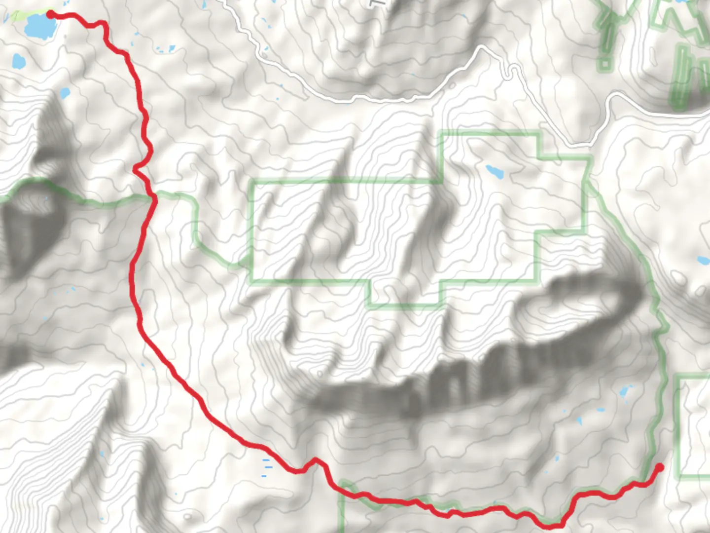 An image depicting the trail Swampy Pass and Beckwith Pass Trail and its surrounding area.