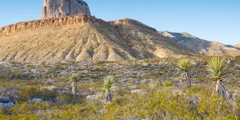 An image depicting the trail Guadalupe State Park Loop and its surrounding area.