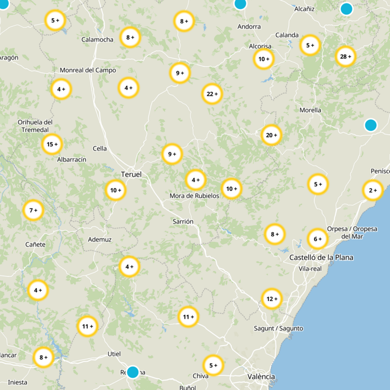 Mora de Rubielos Static Map
