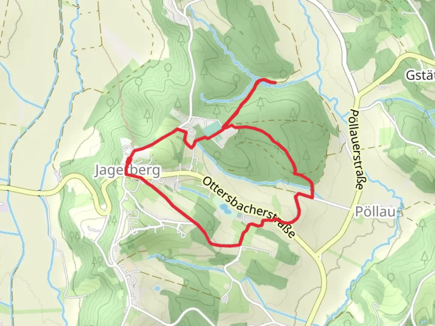 An image depicting the trail Johannesweg and its surrounding area.