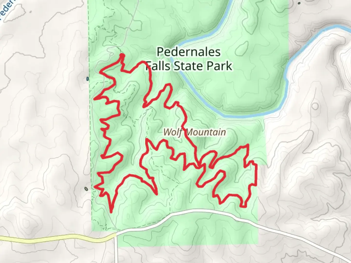 An image depicting the trail Juniper Ridge Trail and Wolf Mountain Loop Trail and its surrounding area.