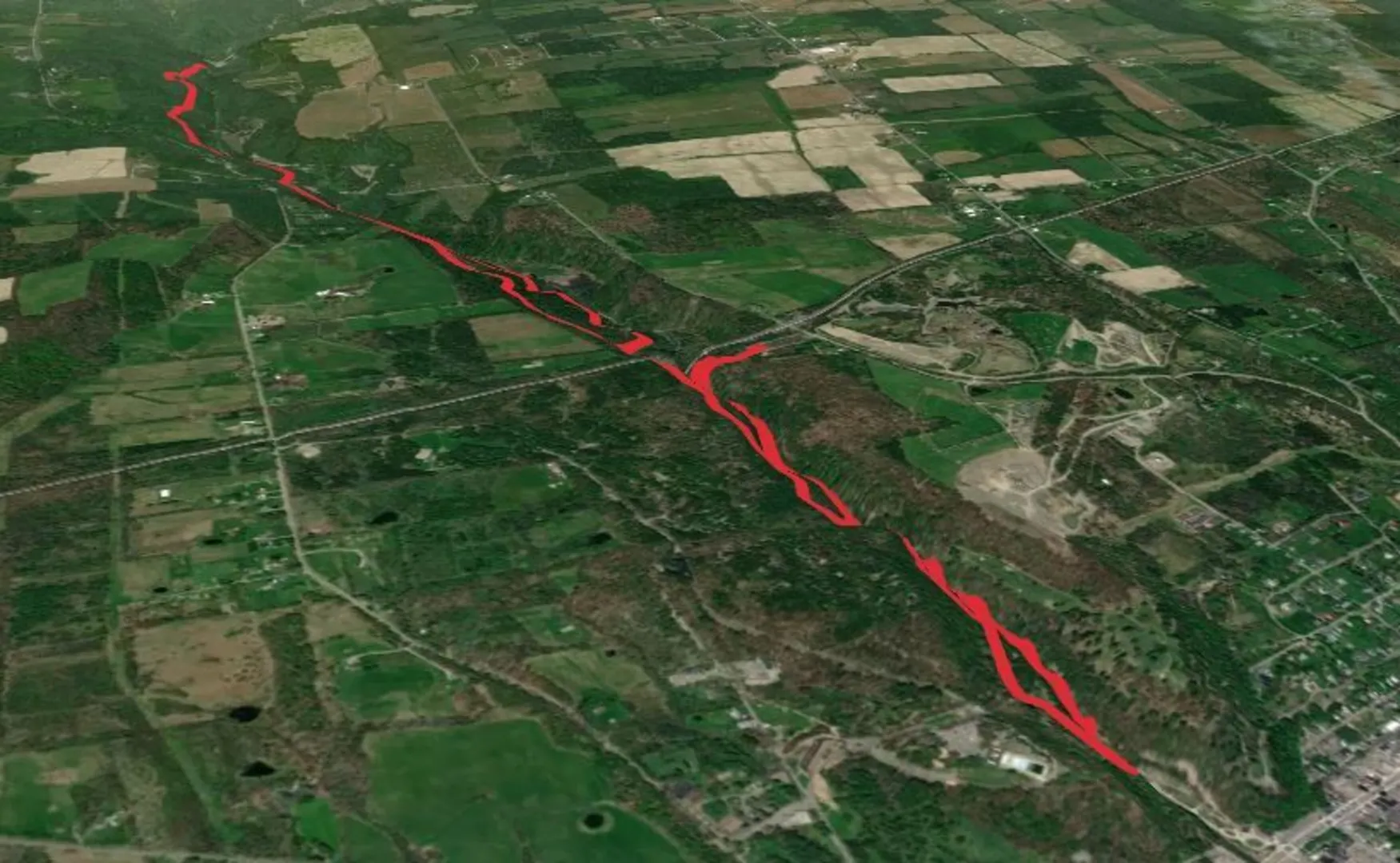 An image depicting the trail Glen Creek - Watkins Glen State Park Loop and its surrounding area.