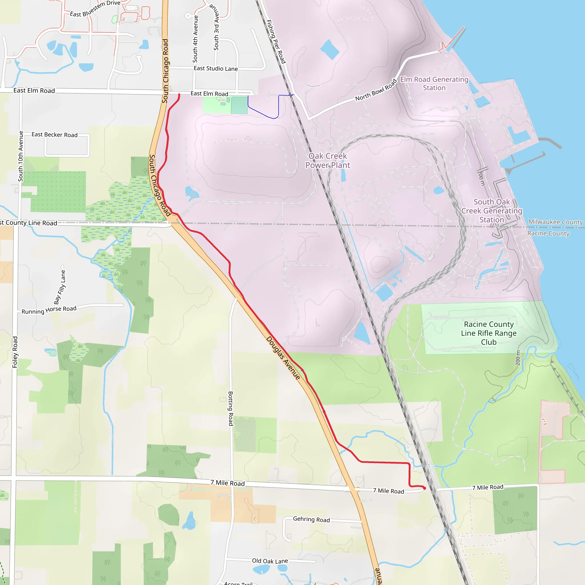 WE Energies Trail mobile static map