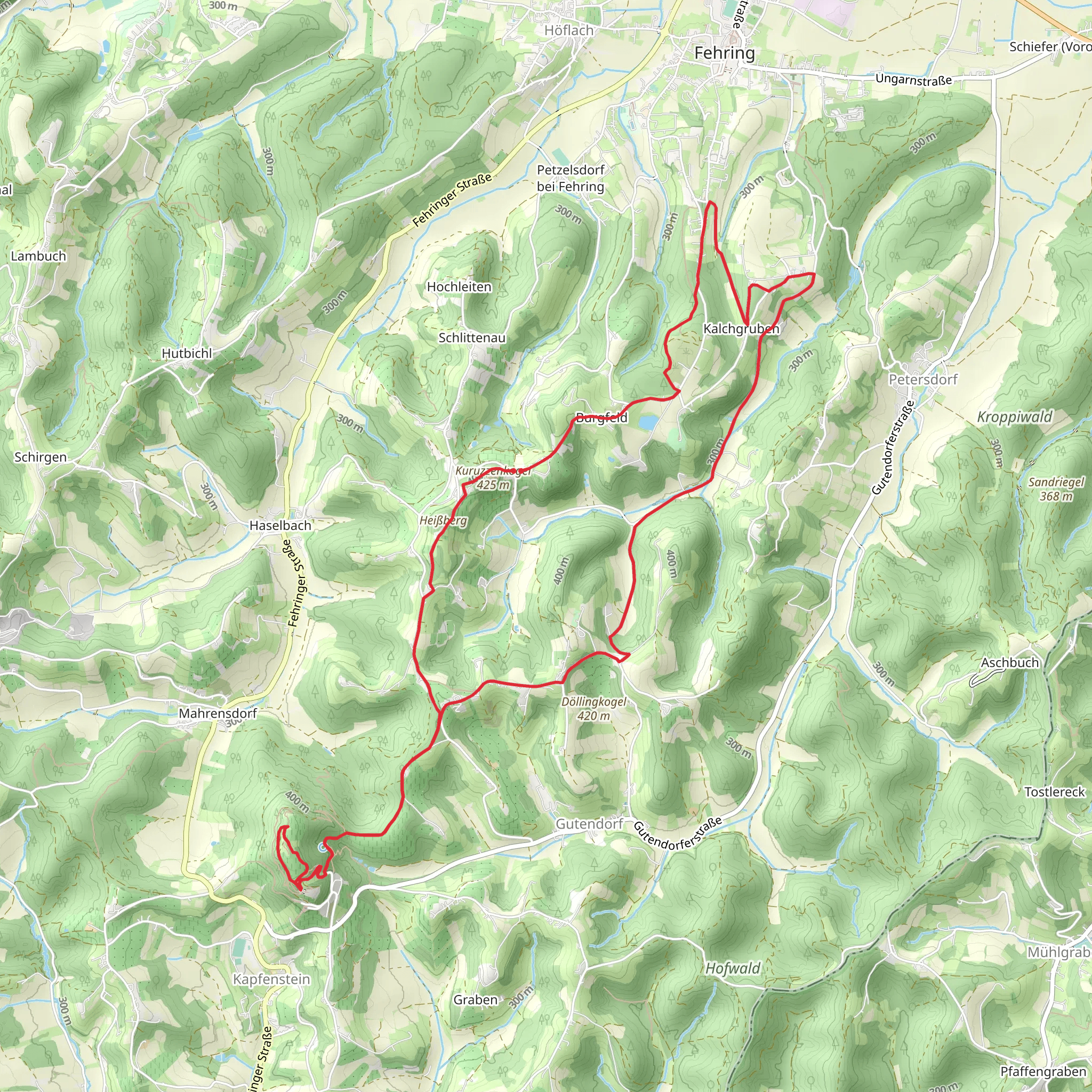 South of Fehring Loop Trail mobile static map