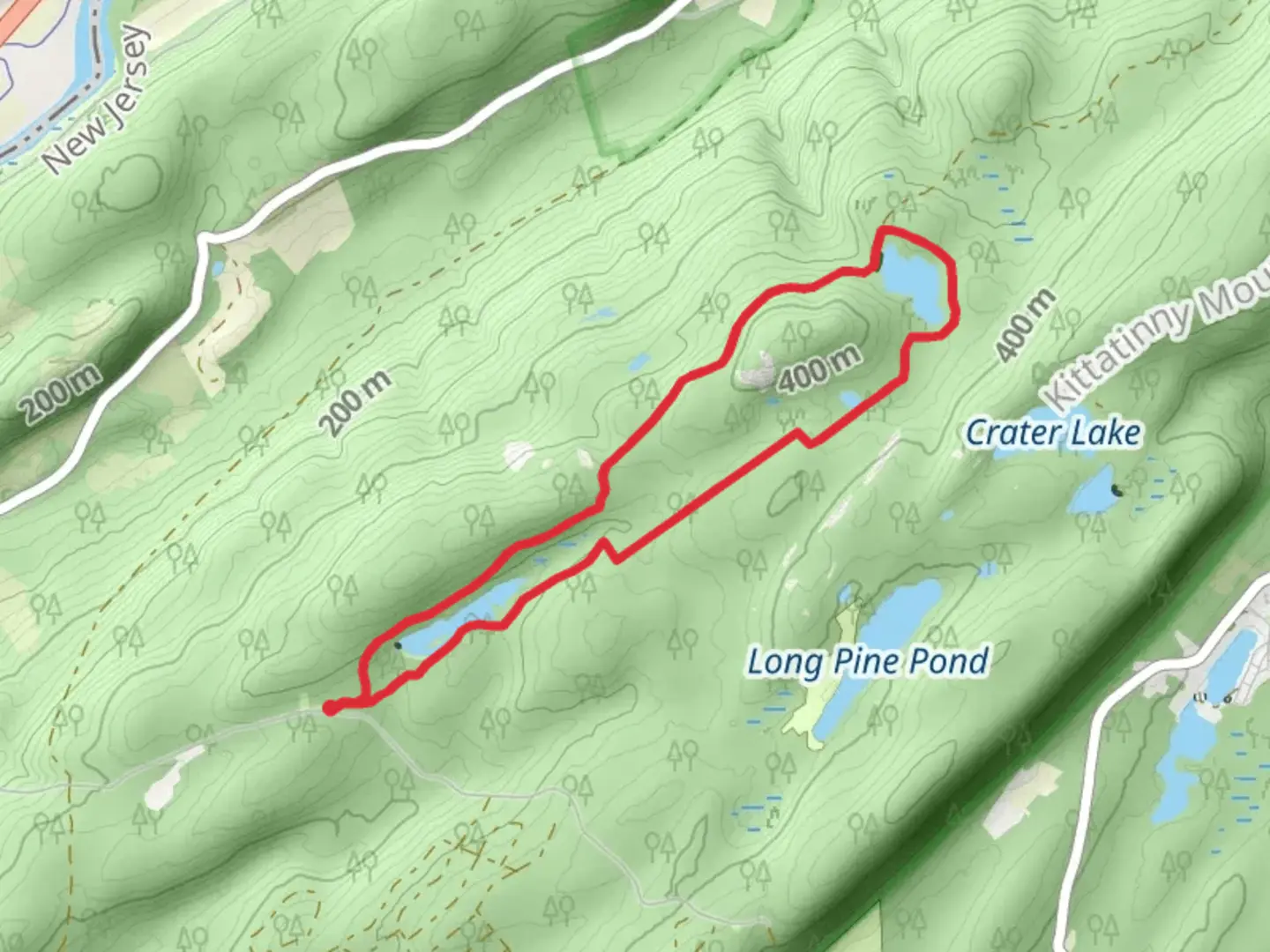 An image depicting the trail Hemlock Lake and Blue Mountain Lake Loop Trail and its surrounding area.