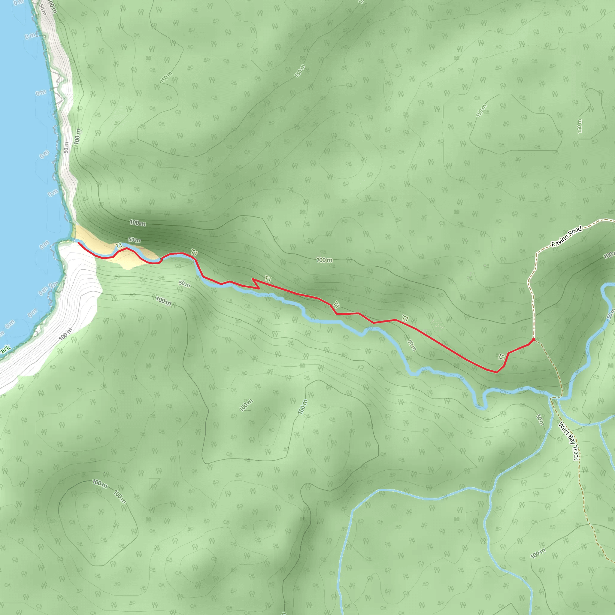 Ravine Walk mobile static map