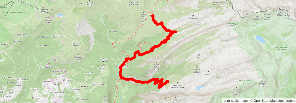 Champéry - Dents Blanches Trail stage 3 Map