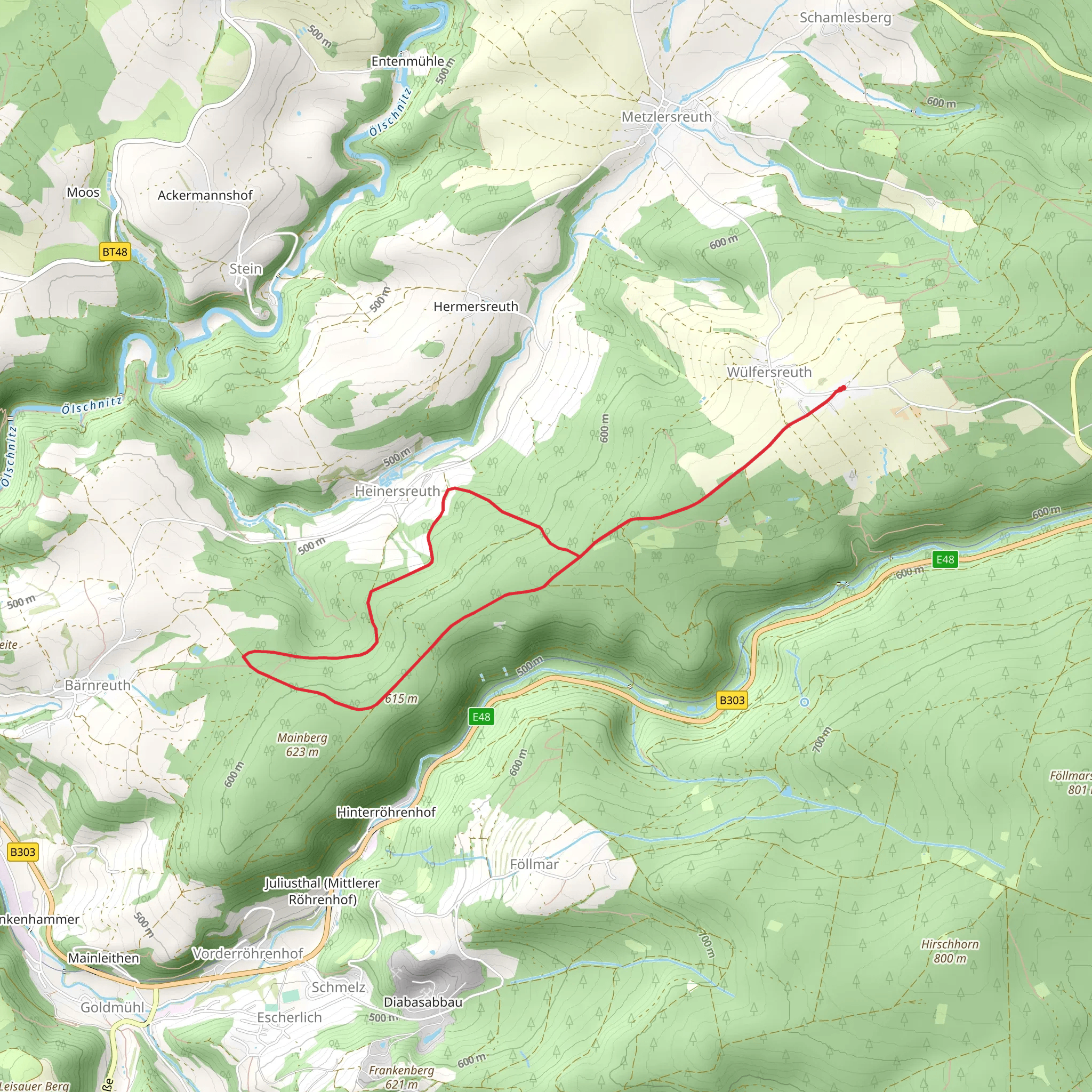 Heinersreuth Loop mobile static map