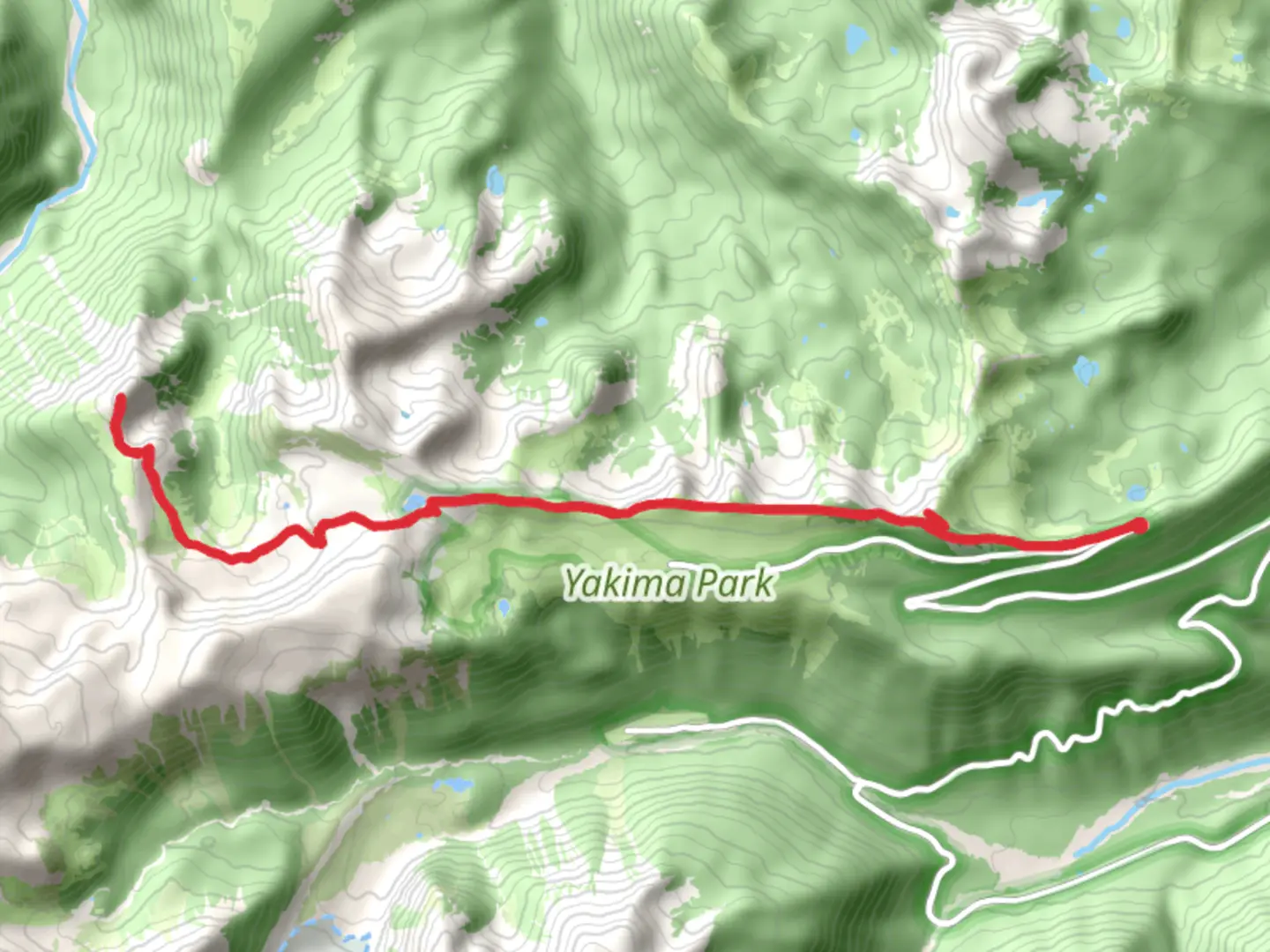 An image depicting the trail Skyscraper Mountain and Dege Peak from Sunrise Park Road and its surrounding area.