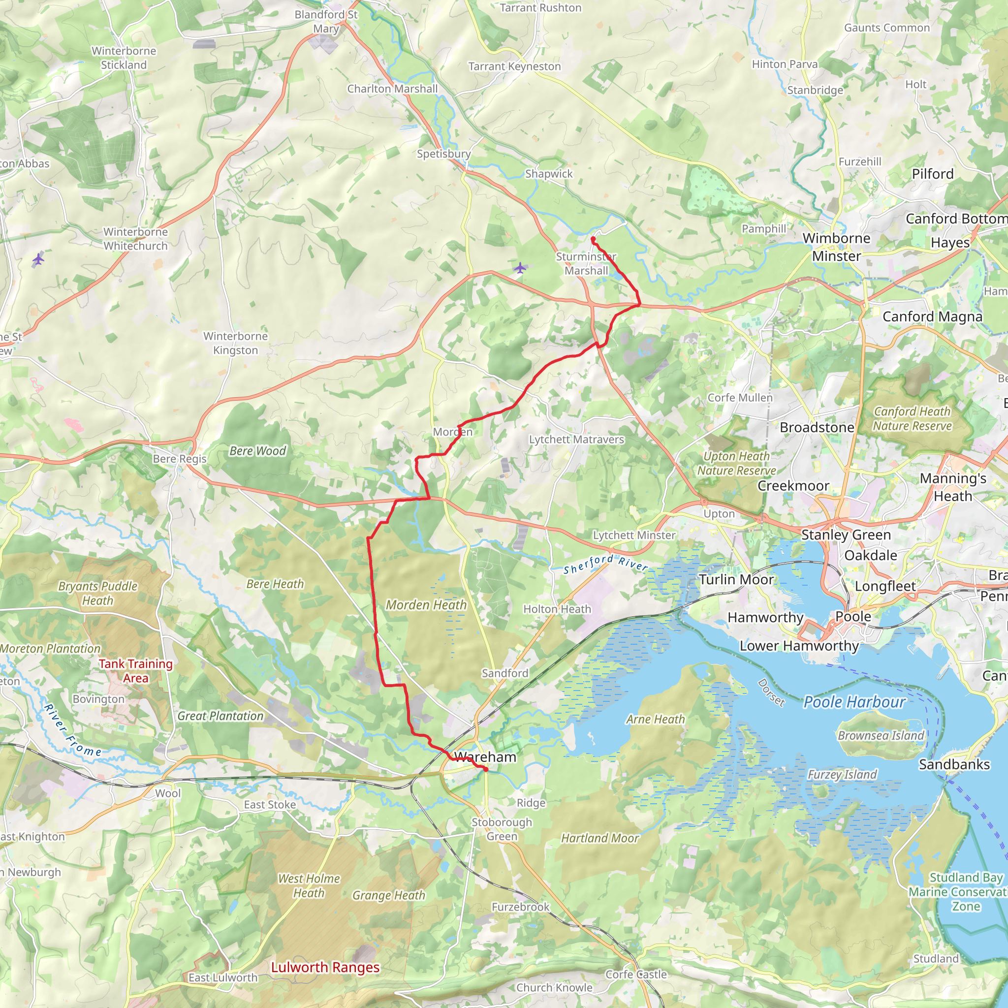 Wareham Forest Way mobile static map