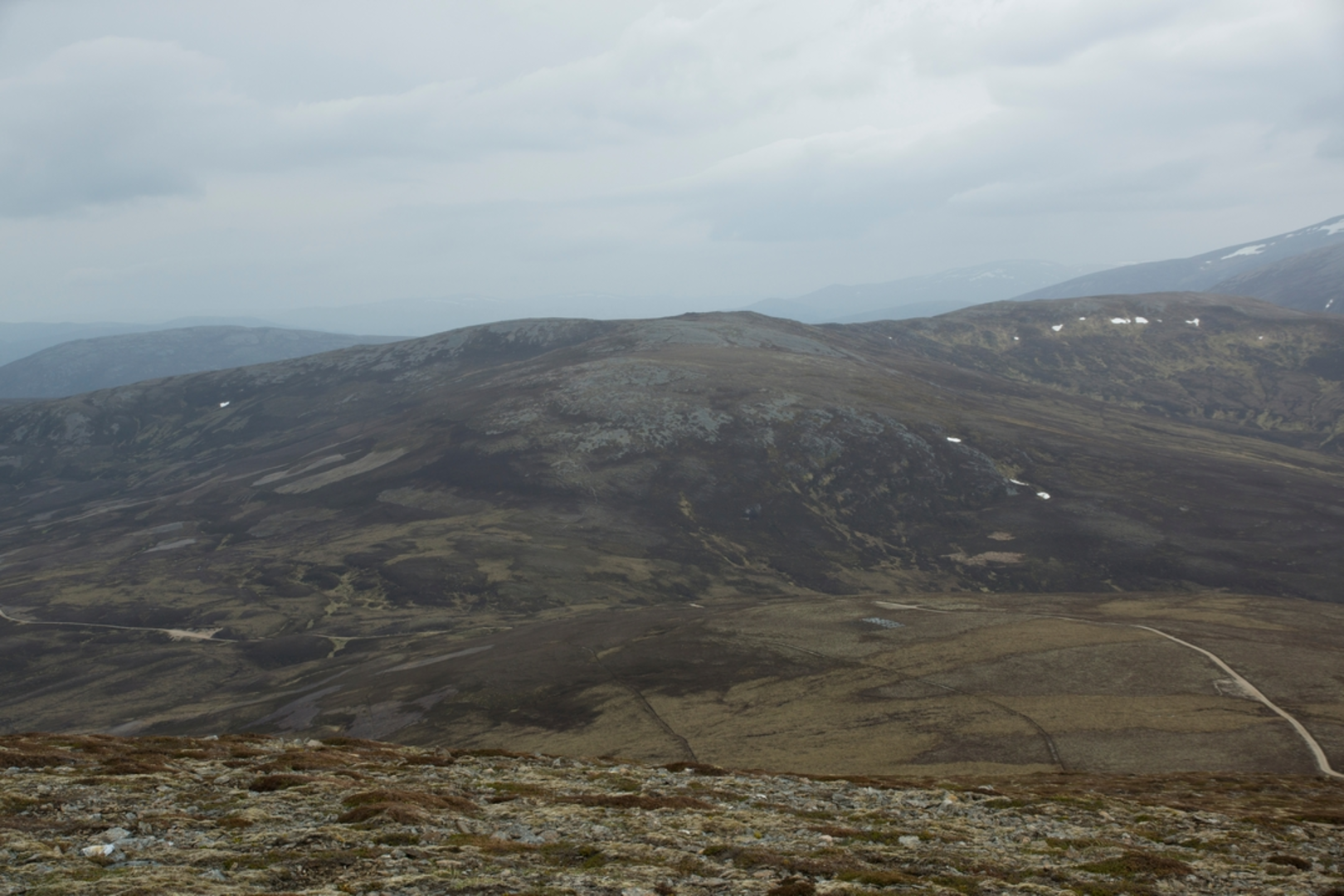 An image depicting the trail Culardoch Hill and its surrounding area.