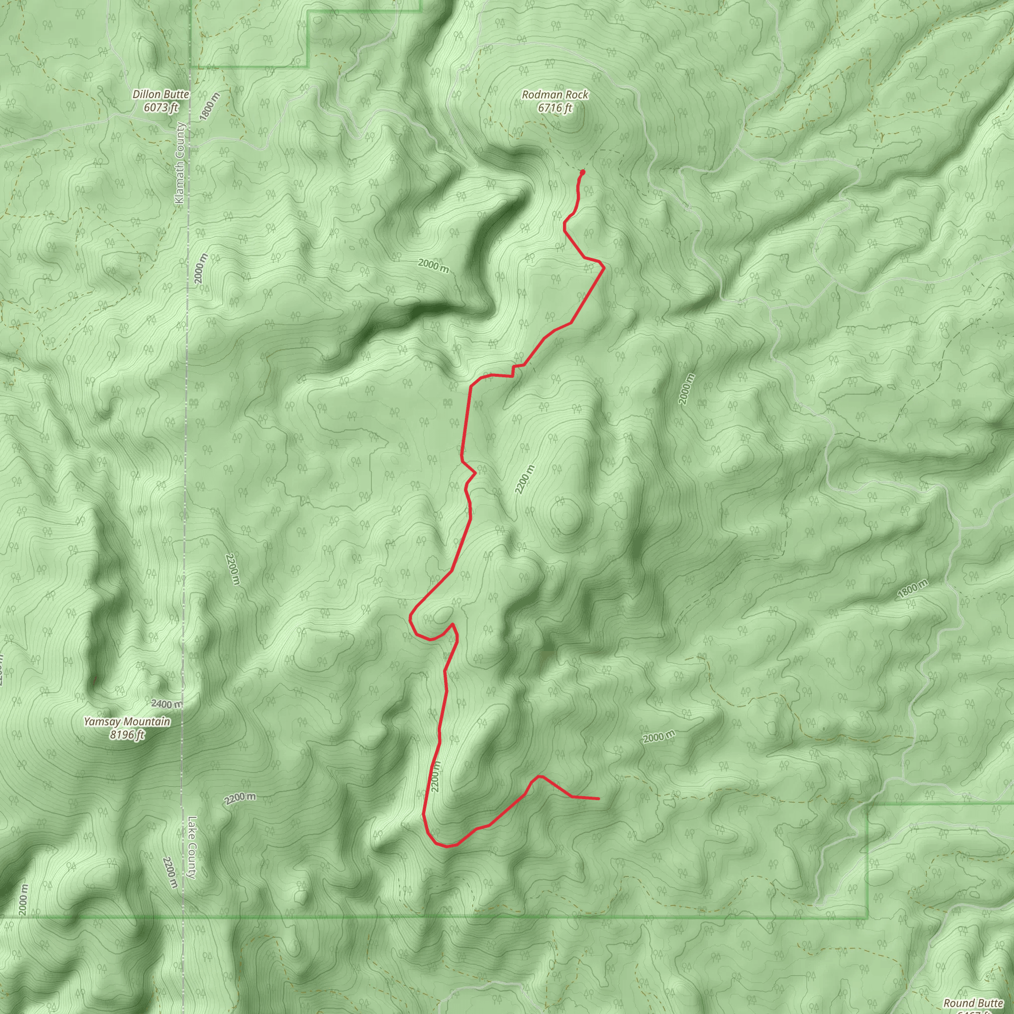 Bluebuck Trail mobile static map